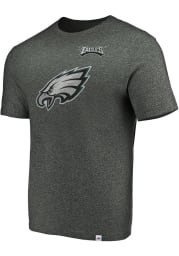Majestic Philadelphia Eagles Charcoal Static Logo Short Sleeve Fashion T Shirt