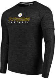 Majestic Pittsburgh Steelers Black Ultra-Streak Long Sleeve T-Shirt