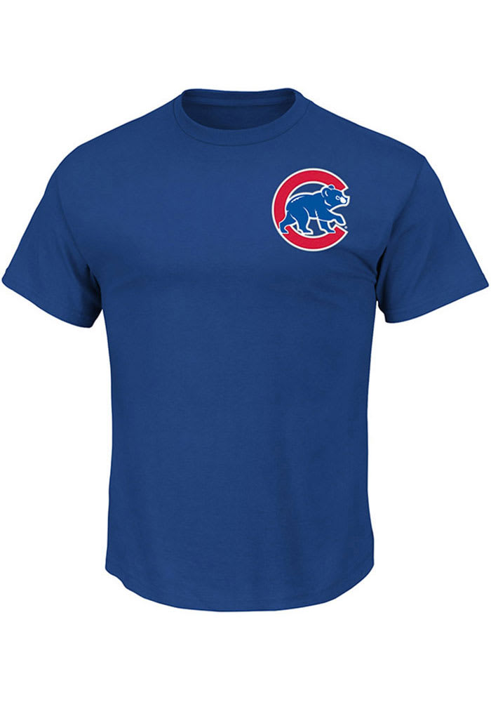 Chicago Cubs Majestic Men's Medium Blue T Shirt Short Sleeve Cubs Pride