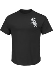 Majestic Chicago White Sox Black Wordmark Short Sleeve T Shirt