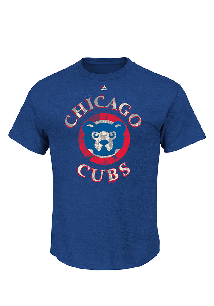 Majestic Chicago Cubs Blue First Among Equals Short Sleeve T Shirt