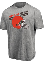 Majestic Cleveland Browns Grey Pro Grade Short Sleeve T Shirt
