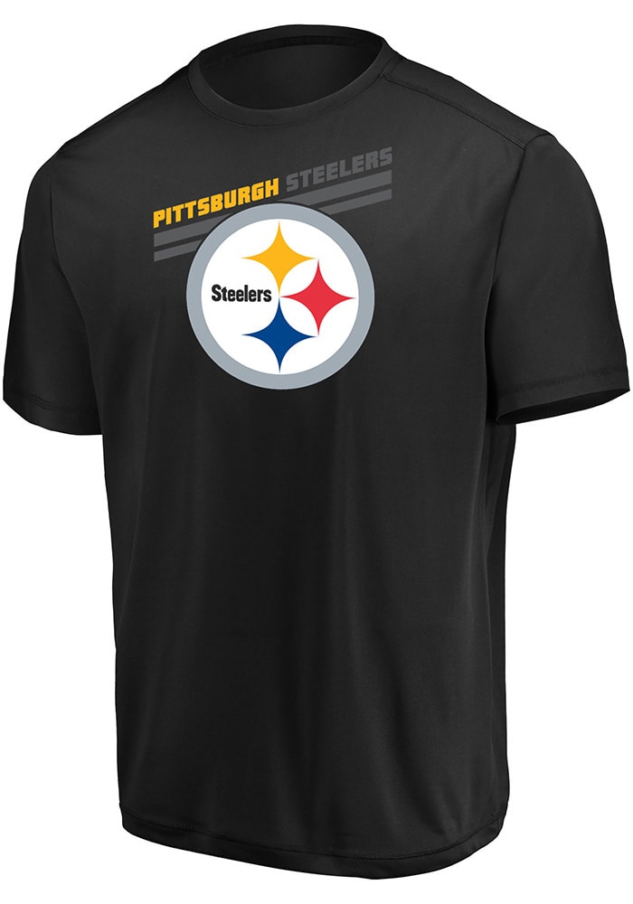 Majestic Pittsburgh Steelers Black Pro Grade Short Sleeve T Shirt