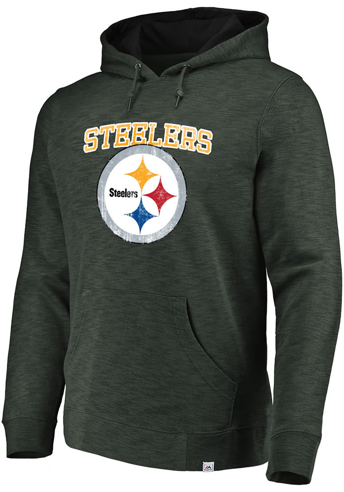 Majestic Pittsburgh Steelers Mens Charcoal Gameday Fashion Hood