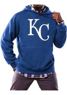 Majestic Kansas City Royals Mens Blue Tek Patch Long Sleeve Hoodie