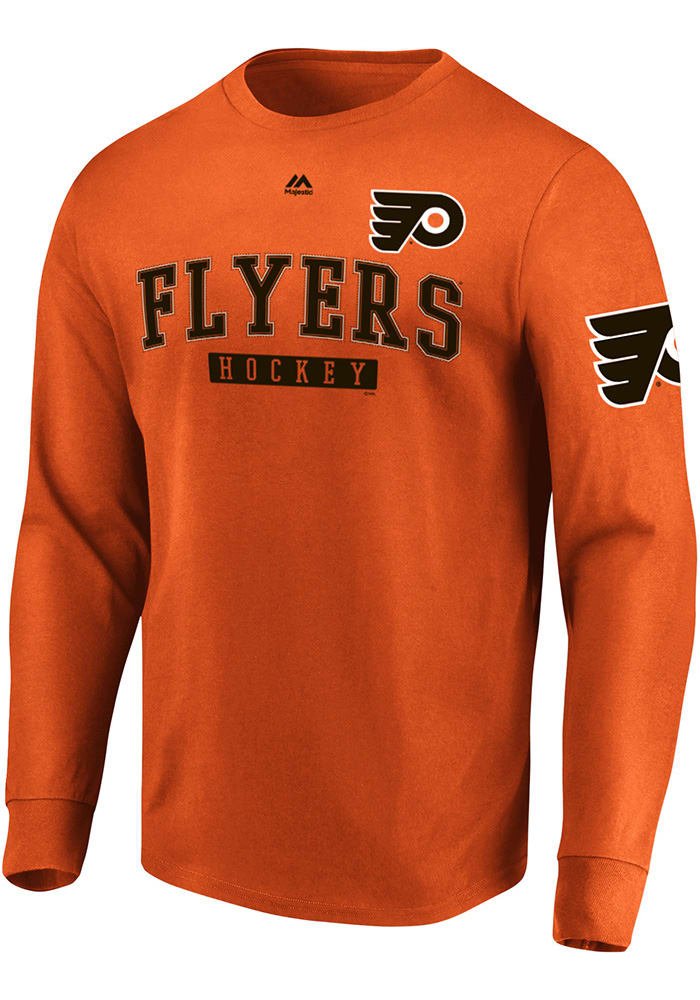 Majestic Philadelphia Flyers Men's Halftone Long Sleeve T-Shirt