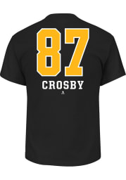 Sidney Crosby Pittsburgh Penguins Black Underdog Short Sleeve Player T Shirt