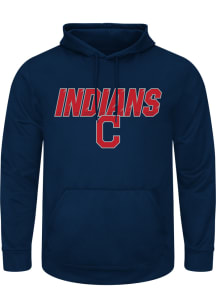 Majestic Cleveland Indians Mens Navy Blue High Energy Hood