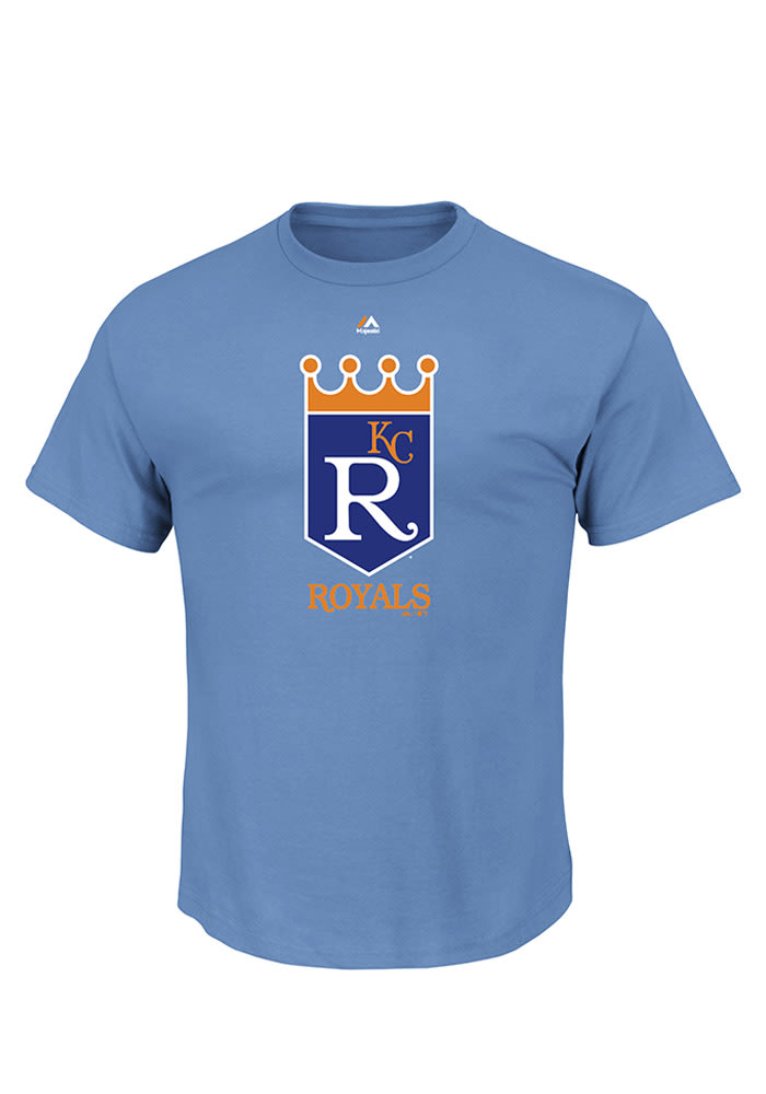 Majestic Kansas City Royals Blue Cooperstown Logo Short Sleeve T Shirt