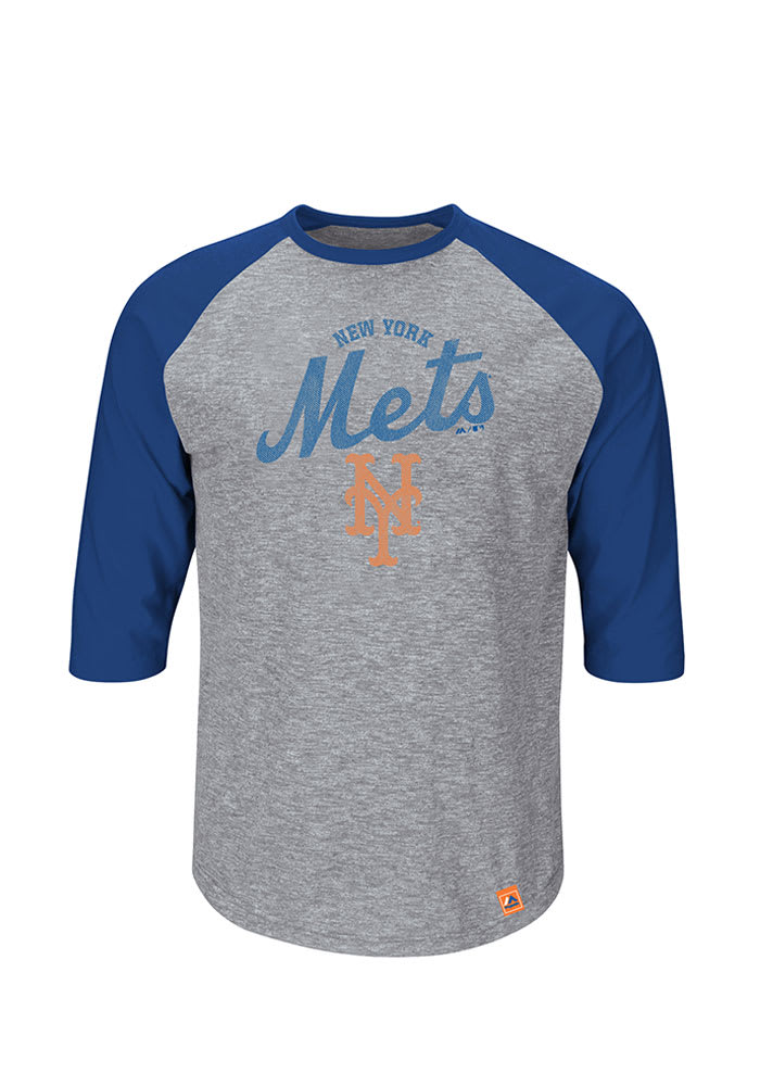 Majestic New York Mets Gray Long Sleeve Tee