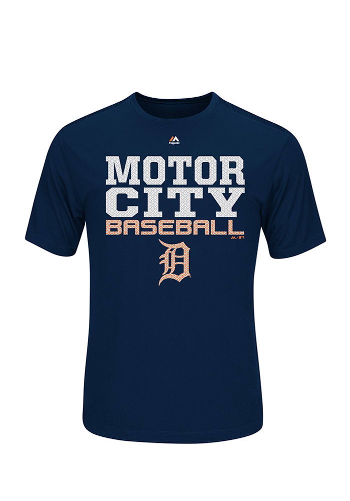 Majestic Detroit Tigers Navy Blue T-Shirt