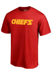 Majestic Kansas City Chiefs Red Number 1 Dad Short Sleeve T Shirt