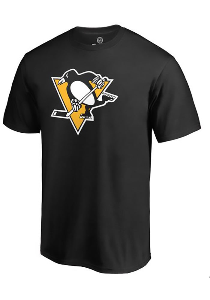 Majestic Pittsburgh Penguins Black Number 1 Dad Short Sleeve T Shirt