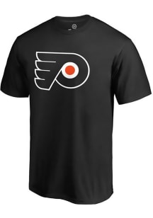 Majestic Philadelphia Flyers Black Number 1 Dad Short Sleeve T Shirt