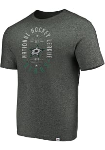 Majestic Dallas Stars Charcoal Static Fade Short Sleeve T Shirt