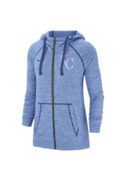 Nike Kansas City Royals Womens Light Blue Vintage Long Sleeve Full Zip Jacket