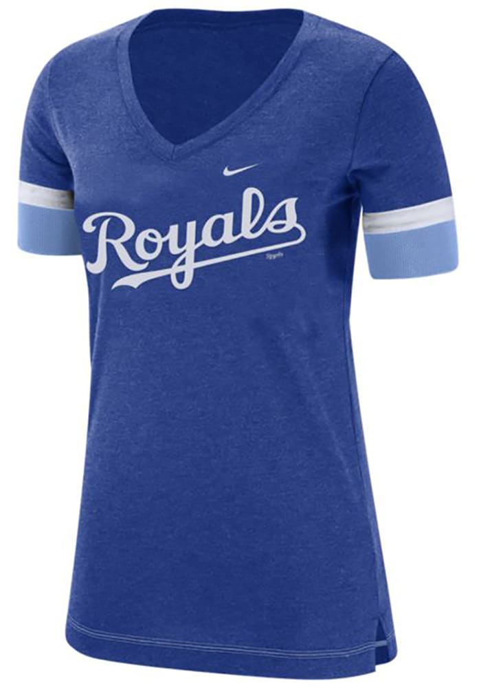Nike Kansas City Royals Womens Dry V T-Shirt - Blue