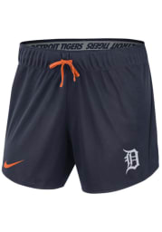 Nike Detroit Tigers Womens Navy Blue Dry 5IN Shorts