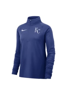 Nike KC Royals Womens Blue Core 1/4 Zip Pullover