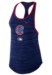Nike Chicago Cubs Womens Blue Velocity Racerback Tank Top