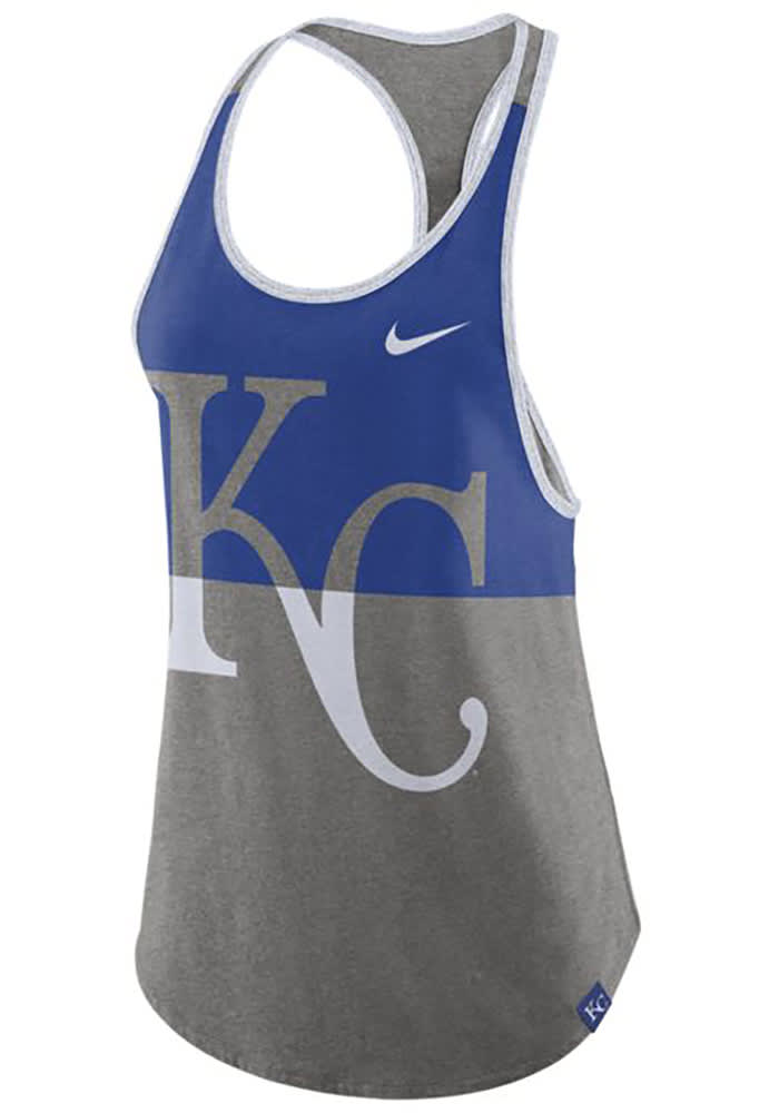 Nike Kansas City Royals Womens Blue Tri Racer Tank Top