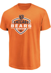 Majestic Chicago Bears Orange Primary Receiver Short Sleeve T Shirt