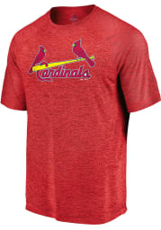 Majestic St Louis Cardinals Red Officical Logo Short Sleeve T Shirt