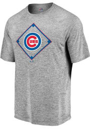 Majestic Chicago Cubs Grey Just Getting Started Short Sleeve T Shirt