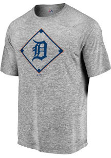 Majestic Detroit Tigers Grey Just Getting Started Short Sleeve T Shirt