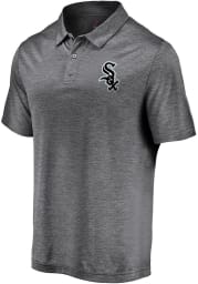 Majestic Chicago White Sox Mens Black Positive Production Short Sleeve Polo