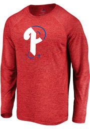 Majestic Philadelphia Phillies Red Vital To Success Long Sleeve T-Shirt