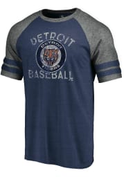 Majestic Detroit Tigers Navy Blue Earn Your Stripes Short Sleeve Fashion T Shirt