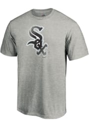 Majestic Chicago White Sox Grey Slash and Dash Short Sleeve T Shirt