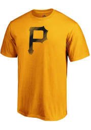 Majestic Pittsburgh Pirates Gold Slash and Dash Short Sleeve T Shirt