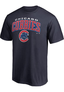 Majestic Chicago Cubs Red Fine Contribution Short Sleeve T Shirt