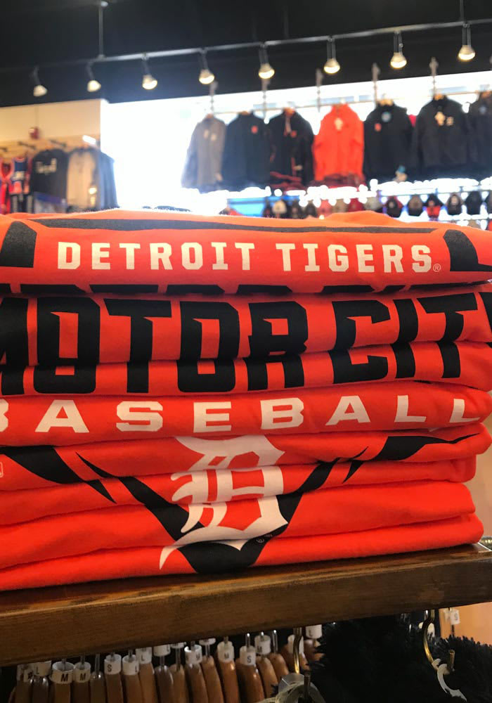 Majestic Detroit Tigers Orange Fine Contribution Short Sleeve T Shirt