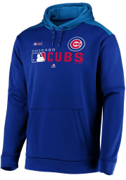 Majestic Chicago Cubs Mens Blue Authentic Players Hood