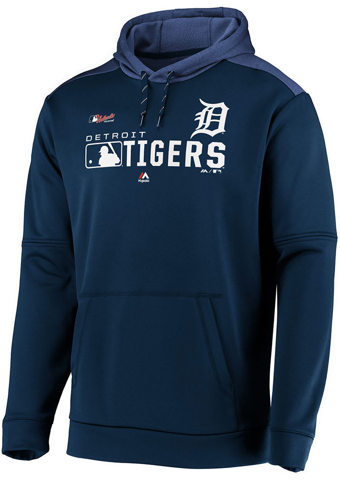 Detroit Tigers Majestic Navy Blue Authentic Players Hood