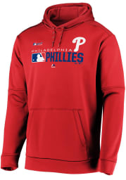 Majestic Philadelphia Phillies Mens Red Authentic Players Hood