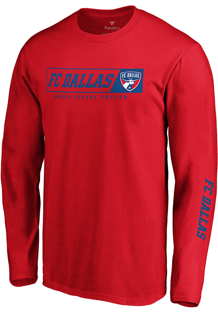 FC Dallas Red Chase Down Long Sleeve T Shirt