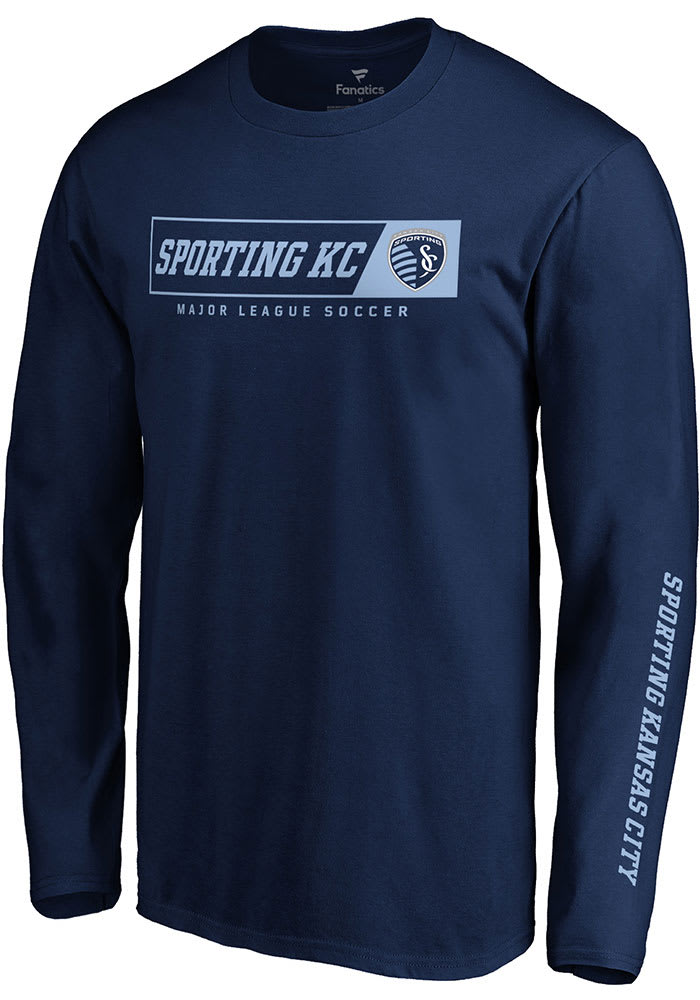 Sporting Kansas City Navy Blue Chase Down Long Sleeve T Shirt