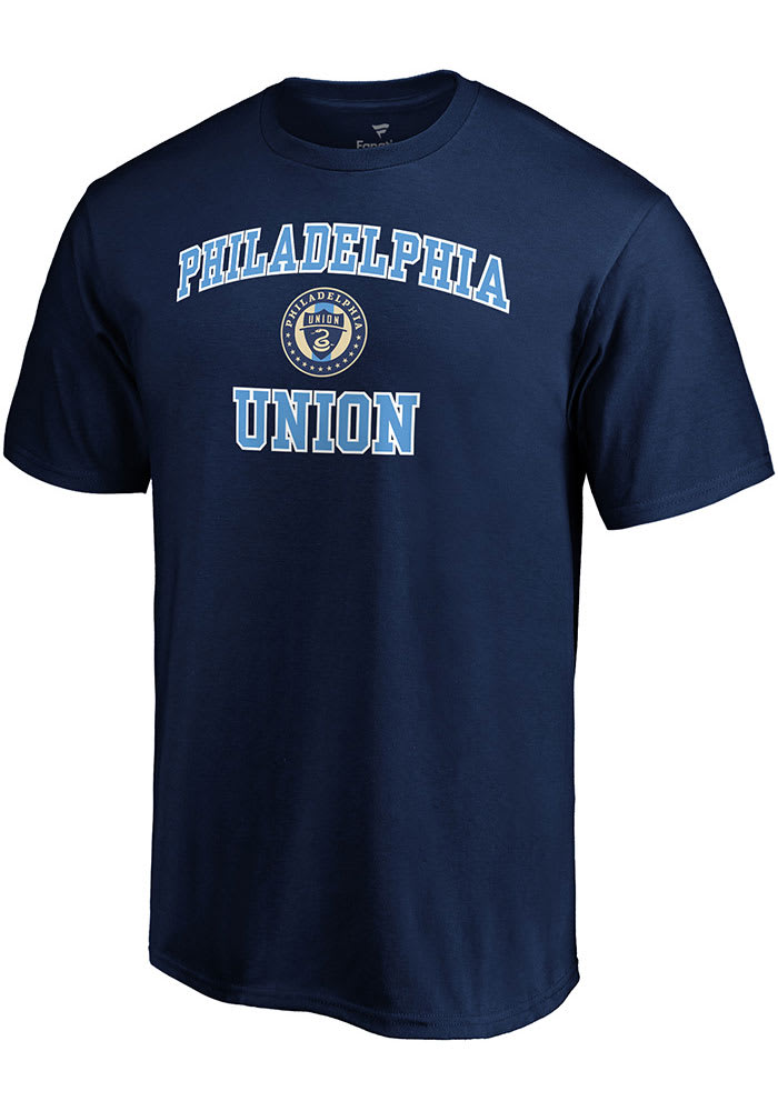 Philadelphia Union Navy Blue Heart and Soul Short Sleeve T Shirt
