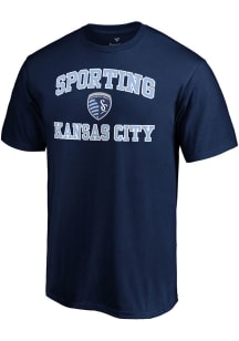 Sporting Kansas City Navy Blue Heart and Soul Short Sleeve T Shirt