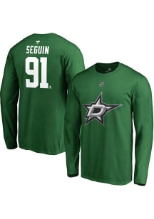Tyler Seguin Dallas Stars Green Name Number Long Sleeve Player T Shirt