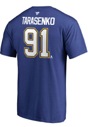 Vladimir Tarasenko St Louis Blues Blue Name Number Short Sleeve Player T Shirt