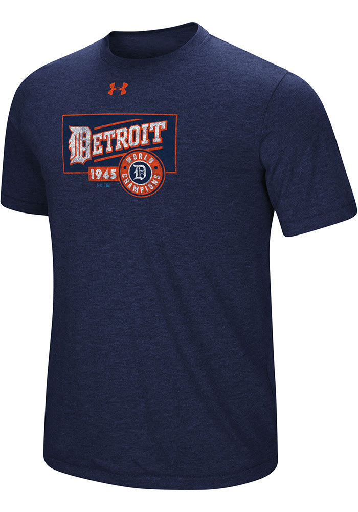 Under Armour Detroit Tigers Navy Blue Signature Event Short Sleeve Fashion T Shirt