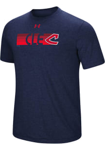 Under Armour Cleveland Indians Navy Blue Fading Fast Short Sleeve Fashion T Shirt