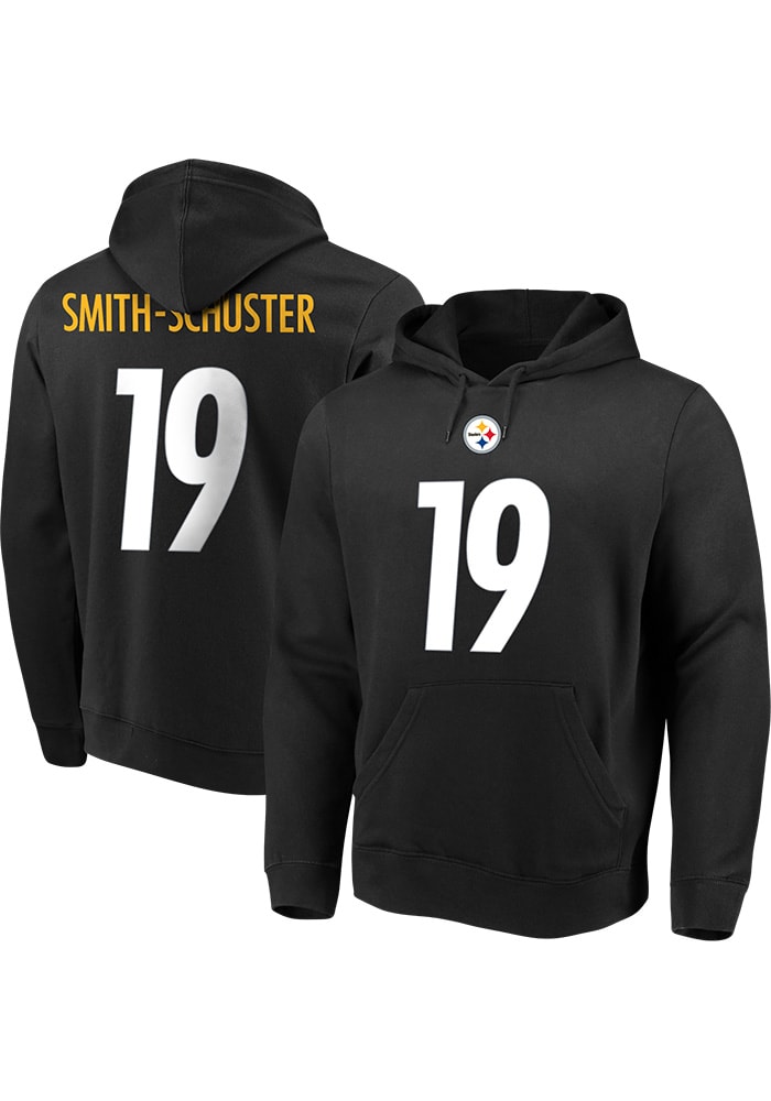 JuJu Smith-Schuster Pittsburgh Steelers Mens Black Name Number Player Hood