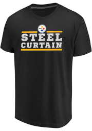 Majestic Pittsburgh Steelers Black Safety Blitz Short Sleeve T Shirt