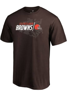 Cleveland Browns Brown Geo Drift Short Sleeve T Shirt